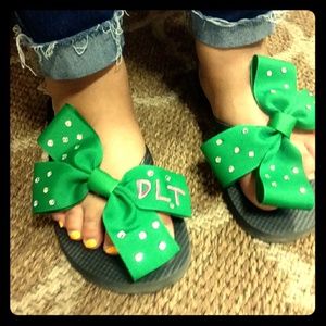 Customize Bow-licious Flip Flops